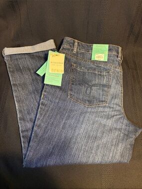 Sonoma Women's Dark Blue Relaxed Boyfriend Jeans